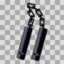 ヌンチャクのイラスト【フリー素材あそび】