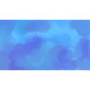 油絵風背景素材(水色)