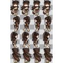 オリジナルキャラクラー 紬たか ドット歩行グラ
