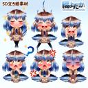 オリジナルキャラクター 綴よだか SD立ち絵素材