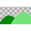山（透過）