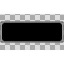 【素材】メッセージウィンドウ35（黒）【ドット絵】