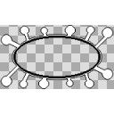 【素材】メッセージウィンドウ36（透過）【ドット絵】