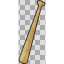 木のバットのイラスト【フリー素材あそび】