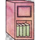 本の入ったサイドテーブル【フリー素材あそび】