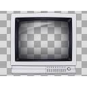 ブラウン管テレビ（白色）（透過なし差分有り）