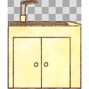 洗面台、台所の水道のイラスト【フリー素材あそび】