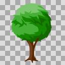 木の透過イラスト【フリー素材あそび】