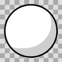 白いボール。白玉【フリー素材あそび】