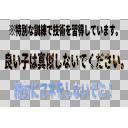 目立つフォントの「真似しないでね」の注意書き