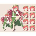 紅美鈴　立ち絵素材
