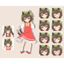 橙　立ち絵素材