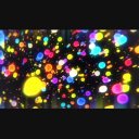 粒子がキラキラ