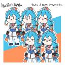 気の抜けた雨晴はう立ち絵(PSDToolKit対応)