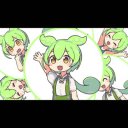 シーン変更トランジション素材_丸絵【ずんだもん】