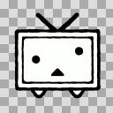 回るニコニコテレビちゃん【GIFアニメ】