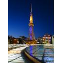 オアシス21から眺める名古屋テレビ塔夜景