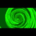 カットイン／演出／背景動画素材／風／緑／渦