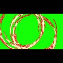 カットイン／演出／背景動画素材／風／赤緑／かまいたち／斬撃