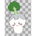 ブロッコリーに寄生された小春六花