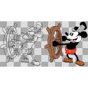 蒸気船ミッキー イラスト DISNEY 100th ANNIVERSARY LIMITED EDITION
