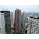 西口側の高層ビル街