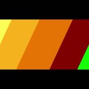ウォームカラーのシェイプトランジションGB