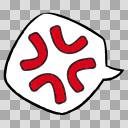 【感情アイコン】怒りの吹き出し【フリー素材あそび】