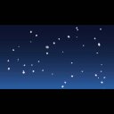 ループする舞い散る桜の花びら風アニメーション背景【夜空グラデーション背景】（1920×1080・ループ対応）