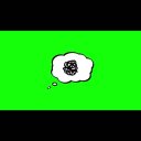 もやもやアイコンのアニメーション素材