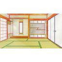 【背景】和室（床の間）8K【フリー素材あそび】明るく調整版