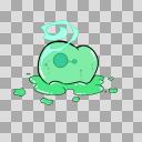 ファンタジー系モンスターの立ち絵『スライム』飾り付き　投稿し直し