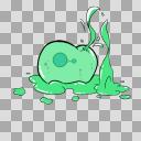 ファンタジー系モンスターの立ち絵『スライム』噴出する粘液付き　投稿し直し