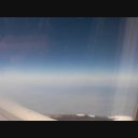 飛行機動画　大気圏が見える映像