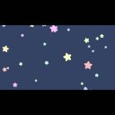 （30fps版）ループするカラフルパステル回転流れ星背景（1920×1080・ループ対応）