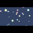 （60fps版）ループするカラフルパステル回転流れ星背景（1920×1080・ループ対応）