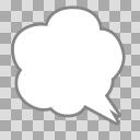 息の吹き出し【フリー素材あそび】