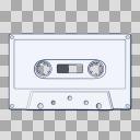 カセットテープs(白)