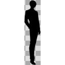 ビジネススーツの男性のシルエット素材5
