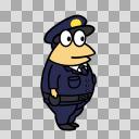 やきうのお兄ちゃん全身　警察官