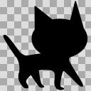 図形猫・シルエット