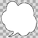 吹き出し【フリー素材あそび】かすれ線