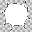 吹き出し【フリー素材あそび】かすれ線
