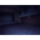 背景イラスト　体育館(夜)