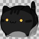 【素材】黒トラ猫・マップ隠し・下からライティング【フリー素材処くらげや】