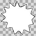 吹き出し【フリー素材あそび】かすれ線
