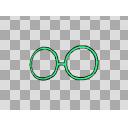 576 ぴちゅーんメガネ 緑【立ち絵素材 PNG】