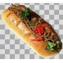 焼きそばパン(透過png) - ニコニ・コモンズ