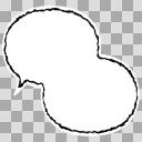 吹き出し【フリー素材あそび】かすれ線
