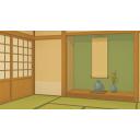 和室（床の間）の背景【フリー素材あそび】